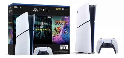 Sony Playstation 5 Slim Digital Cfi-2000 1 Tb Ratchet &Amp; Clank Rift Apart Returnal Color Branco